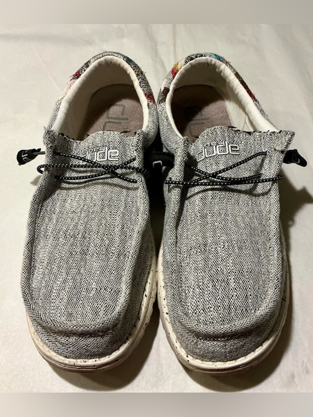 Hey Dude Wally Funk Multi- Color Woven Slip-On Loafer Mens 11 Lightweight - Picture 15 of 16